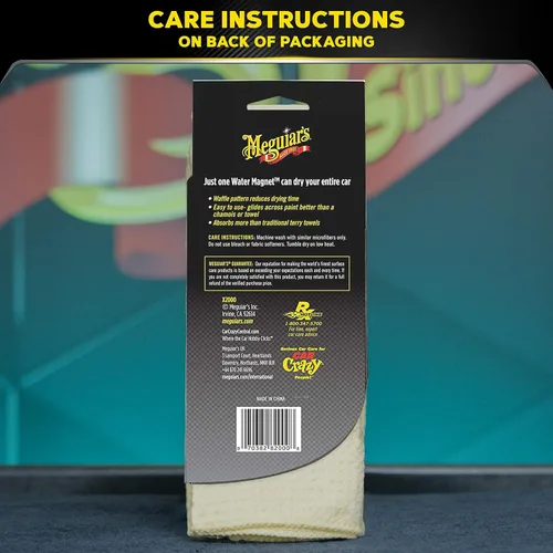 Vista 7 de Meguiar's Toalla de secado de microfibra con imán de agua, toalla de microfibra de primera calidad para lavado de autos que es súper afelpada