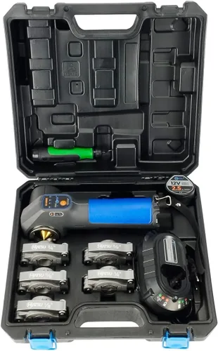 Vista 12 de Hiatsu Kit de herramientas de abocinación excéntrica con trinquete, compatible con taladros, tubo de cobre de 1/4 a 3/4 pulgadas, construcción