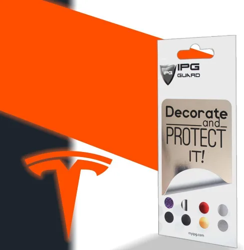 Vista 34 de IPG Compatible con Tesla Modelo 3 Juego de calcomanías (Set de 9 logotipos) Adhesivos para personalizar tu vehículo