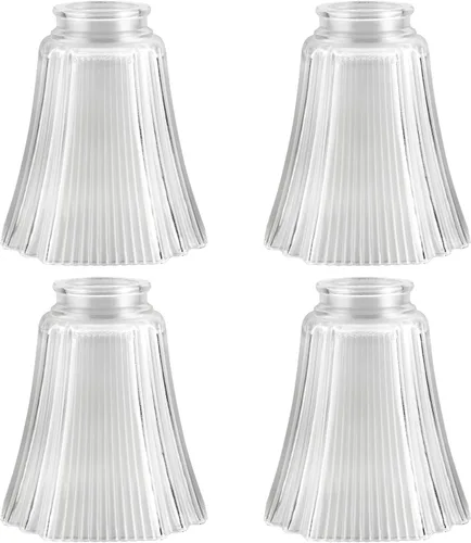 Vista 34 de Aspen Creative 23178-65-4 Pantalla de vidrio de repuesto para ventilador de techo con forma de campana de alabastro transicional, ajuste de 2-1/8