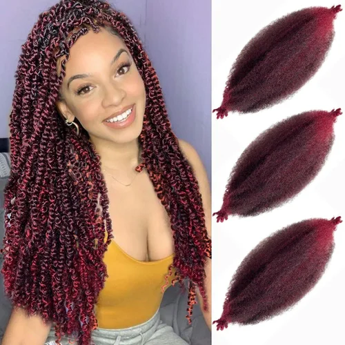 Vista 11 de Trenzas Afro Twist de 12 pulgadas - Cabello trenzado al crochet estilo Afro (12 pulgadas (Paquete de 3), 30#)