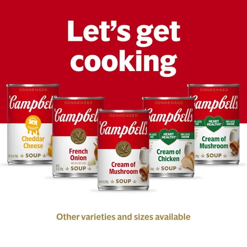 Vista 7 de Campbell's Sopa Condensada Crema de Champiñones con Ajo Asado, Lata de 10.5 Onzas