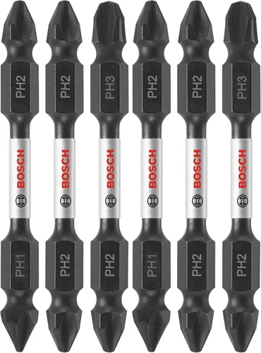 Vista 14 de BOSCH ITDEPH135B Paquete de 10 puntas de destornillador Phillips #1 de 3-1/2 pulgadas resistentes al impacto de doble punta