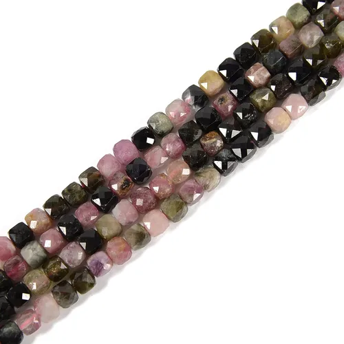 Vista 12 de JM Design Cuentas de 5/64 de pulgada 01 con forma de cubo liso multicolor para manualidades y fabricación de joyas (pulseras, collares, pendientes)