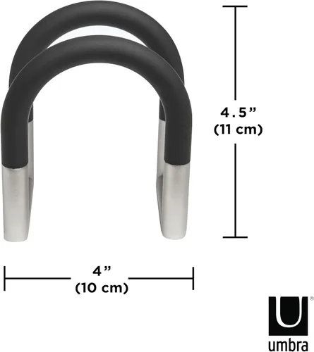Vista 8 de Umbra servilletero giratorio Metal, spring mechanism, adjustable arms, space saving storage, modern design, easy to use, recycled plastic