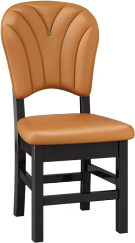 Vista 11 de Upholstered Leather Dining Room Chairs, Dining Chairs Set Kitchen Chair with Solid Wood Legs, Dining Room Side Chair for Bedroom, Vanity, Living