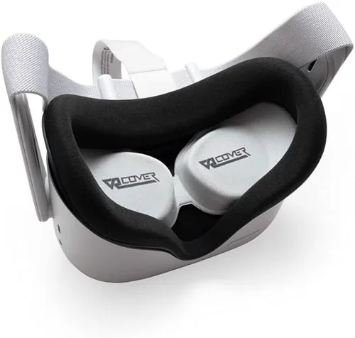 Vista 6 de VR Cover Lens Cover for Meta Quest 3, Quest 2, Pico Neo3 Link, Pico Neo3 Pro, and Pico Pro Eye (Light Grey)