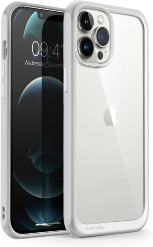 Vista 8 de SUPCASE Unicorn Beetle Style Series - Funda para iPhone 13 Pro Max (versión 2021) 6.7 pulgadas, funda protectora híbrida transparente (negro)