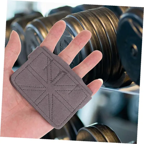 Vista 3 de Cabilock 2 Pairs Non-Slip Wear-Resistant Weight Lifting Gloves with Palm Protection for Men and Women Pull Up Grips for Fitness Gym Biking Hiking