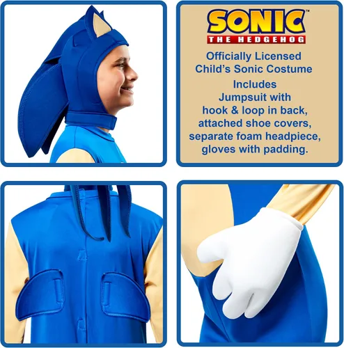 Vista 2 de Disfraz de Sonic el erizo, L, Un solo