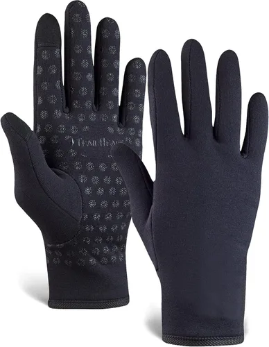 Vista 8 de TrailHeads Women's Touchscreen Gloves, Cold Weather Running Gear 4-Way Stretch Fabric, Silicone Palm Grips, Made From Recycled Materials, Designed