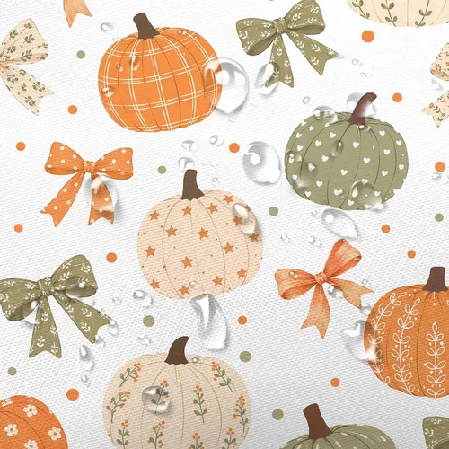 Vista 5 de Boho Fall Pumpkin Bow Shower Curtain for Bathroom, Waterproof Thanksgiving Harvest Autumn Bath Curtain with Hooks, Washable Privacy Curtain for Kids