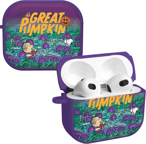 Vista 6 de Affinity Bands Peanuts Halloween HDX - Funda compatible con Apple AirPods Gen 1 y 2 (gran calabaza)