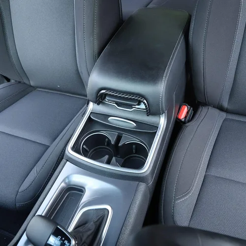 Vista 4 de Voodonala Para cargador consola central reposabrazos interruptor interruptor cubierta para 2011-2024+Dodge Charger, Chrysler 300c Accesorios