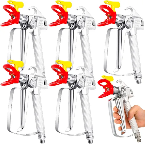 Vista 8 de SG02 Pistola de pintura sin aire de alta presión 3600PSI 517 Junta giratoria de punta para bomba pulverizador piezas accesorios (2 juegos)