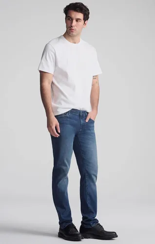 Vista 13 de Mavi Jake - Jeans para hombre, tiro regular, pierna ajustada