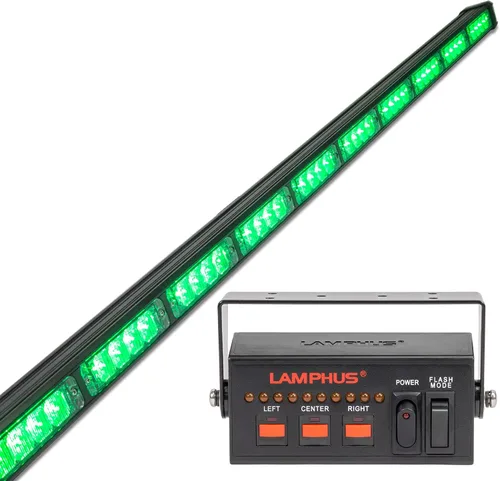 Vista 42 de lamphus SolarBlast sbls64 29" 24 W LED Advertencia Tráfico de Emergencia Advisor – Barra de luz ámbar azul, Azul
