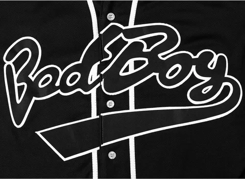 Vista 4 de Ropa de los años 90 para mujeres y hombres, camiseta de béisbol de Badboy para fiestas temáticas, ropa hiphop para fiestas, talla única