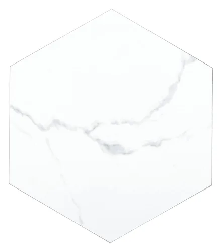 Vista 4 de BaseCore HEX Suelo de Vinilo Hexagonal Mármol Negro 5.75" DIY Autoadhesivo con Textura Azulejo de Piso Moderno Peel & Stick Azulejo de Muestra