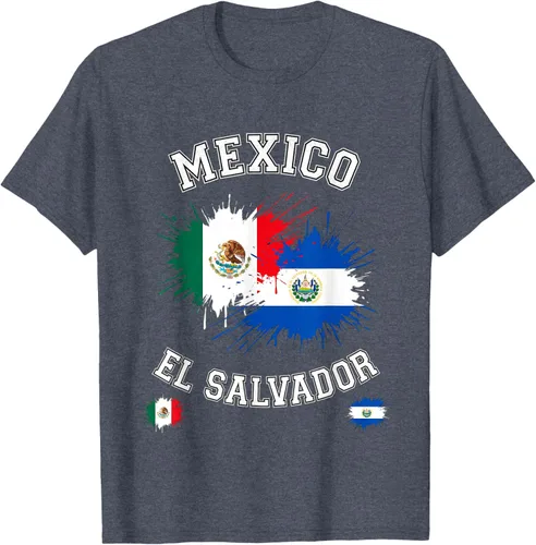 Vista 111 de Camiseta de recuerdo de la bandera vintage de El Salvador de México