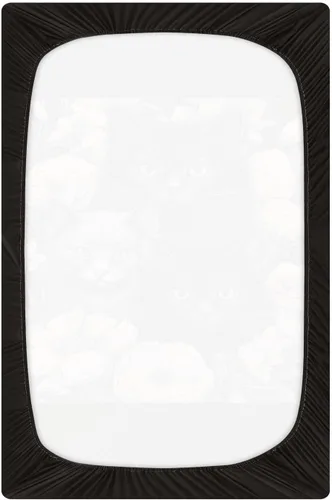 Vista 3 de Sábanas ajustables para cuna, gatos y flores, sábanas para cuna para niño y niña, sábanas de colchón para niños pequeños, sábana de juego 21216489