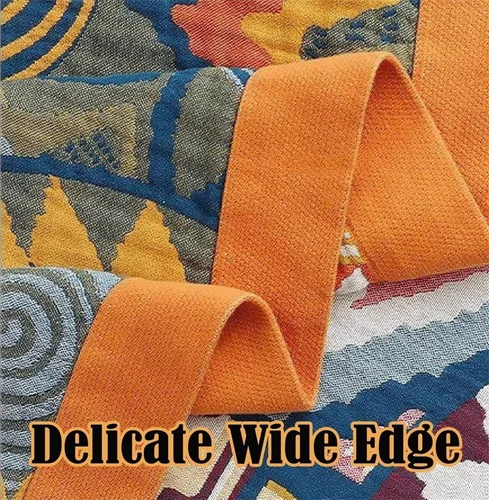 Vista 91 de MSGKV - Manta bohemia/primaveral de algodón para sofá y sala de estar, de gasa acogedora, de 50 x 60 pulgadas 50"x60" Cotton Throw, Woven Bird