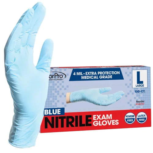 Vista 3 de ForPro - Guantes desechables de nitrilo para examen, grado médico, protección adicional de 4 mil, sin polvo, sin látex, no estériles, seguros