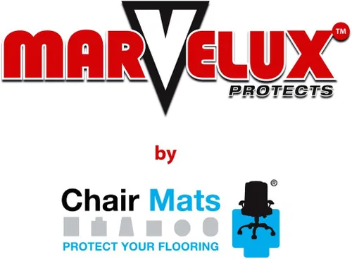 Vista 8 de Marvelux Tapete para silla de oficina de policarbonato resistente de 47 x 53 pulgadas con borde para alfombras, protector de alfombra transparente