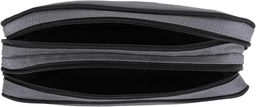 Vista 11 de Klein Tools Bolsa de herramientas, compartimentos dobles, organizador de bolsas de herramientas de alta resistencia, bolsa multiusos Gris