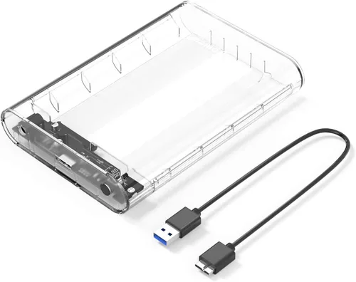 Vista 10 de ORICO Caja de disco duro externa de 2.5 pulgadas, SATA a USB C 3.1 de 6Gbps, para HDD/SSD de 7/9.5mm, soporte UASP hasta 6TB -2139C3-CR