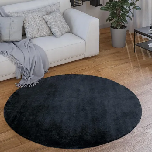 Vista 23 de Paco Home Alfombra suave en cobre acogedora alfombra antideslizante color sólido lavable, tamaño: 6'7" x 9'2" Marrón cobre