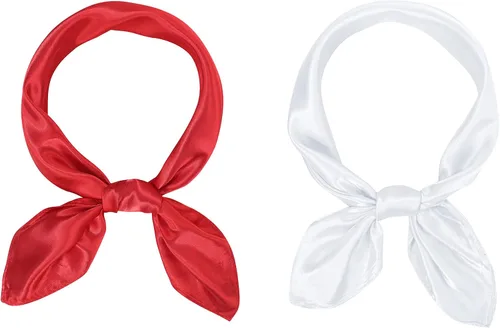 Vista 26 de American Trends Bufanda de seda para mujer, bufandas de satén para la cabeza, bufanda cuadrada para el cuello, bufanda ligera de seda como bandana