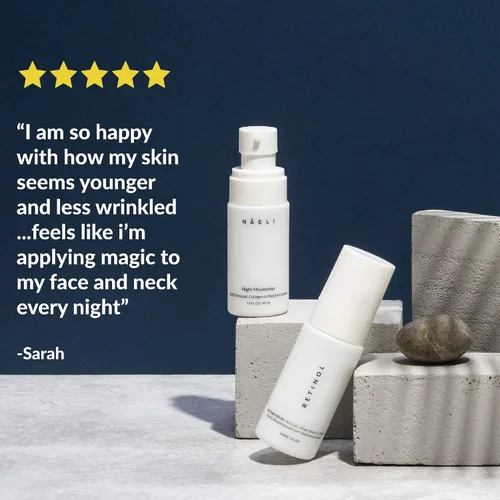 Vista 5 de NAELI Hidratante facial SPF 30 y crema de retinol, día y noche, colágeno antienvejecimiento y ácido hialurónico para el cuidado de la piel, regalo
