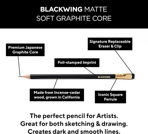 Vista 4 de Lápices Blackwing Mate - 12