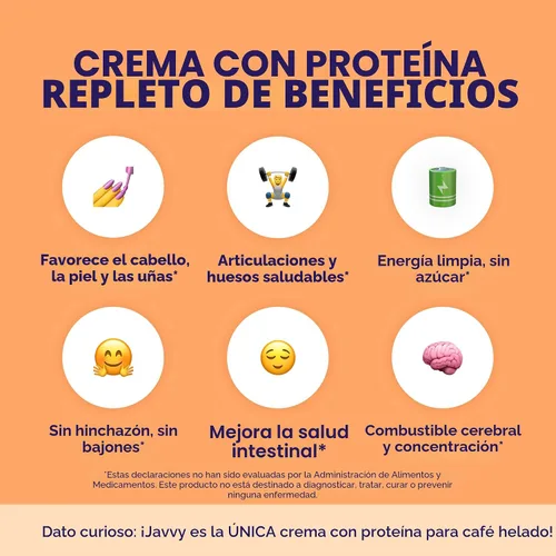 Vista 4 de Javvy Protein Coffee Creamer, caramelo salado, sin lácteos