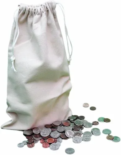 Vista 13 de UBICON Bolsas de monedas de tamaño mediano de 8 x 14 pulgadas con fondo