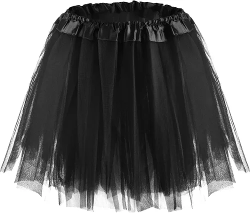 Vista 16 de Falda tutú para niña, falda de baile de ballet, falda de disfraz de hadas para fiesta