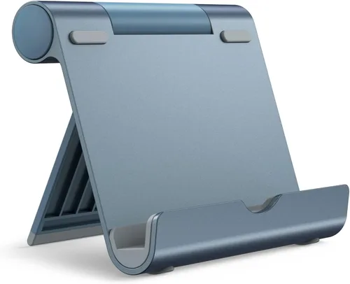Vista 9 de JETech Soporte para Tablet, Soporte de Escritorio Portátil Ajustable, Base Plegable para iPad/iPad Pro/Air/Mini, Galaxy Tab A8/A7 Lite/A7/S8/S7