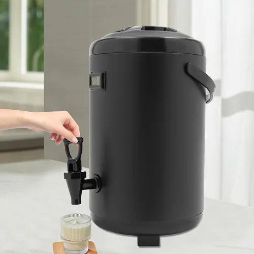 Vista 12 de Dispensador de bebidas calientes, dispensador de bebidas con aislamiento de acero inoxidable, dispensador de bebidas frías y calientes