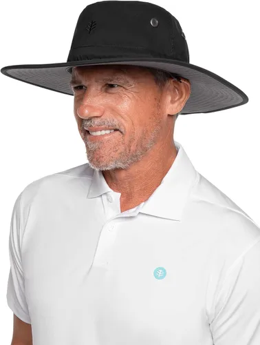 Vista 7 de Coolibar sombrero modelable de ala ancha con protección solar UPF 50, para hombre