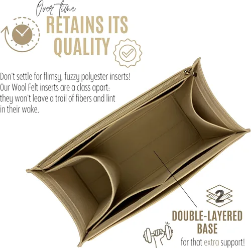 Vista 7 de Divitize Organizador de bolso prémium para organizador de bolsas resistentes PM, inserto de bolsa resistente, hecho a mano, cómodo, resistente