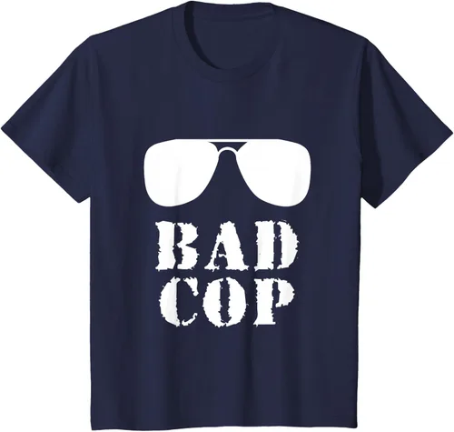 Vista 78 de Bad Cop Funny Police - Camiseta a juego para padre e hijo, Negro, S