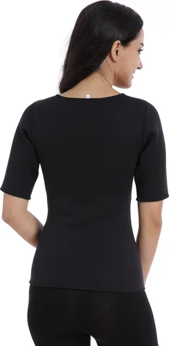 Vista 7 de Vinmin - Camiseta térmica Valentina para mujer, neopreno adelgazante, traje de sauna, quemador de grasa corporal, mejor entrenador para perder