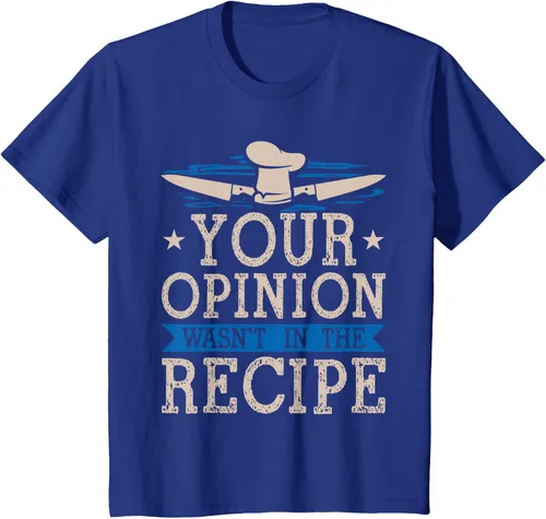 Vista 45 de Cooking Your Opinion Wasnot In The Recipe Chef Cook Baker - Camiseta, Negro, S