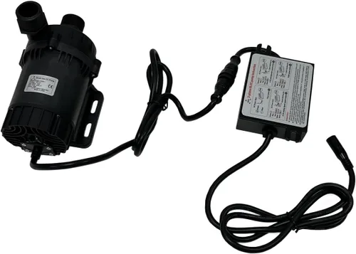 Vista 2 de SHYSKY Bomba de agua DC sin escobillas micro de 12 V 80 W de bajo ruido resistente DC60G-12100S-1 32 pies 845GPH, protección de funcionamiento seco