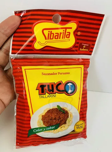 Vista 7 de Sibarita Tuco Tallarini - Condimento de espagueti Sazonador Peruano - 6 paquetes de 8.4g/0.3oz