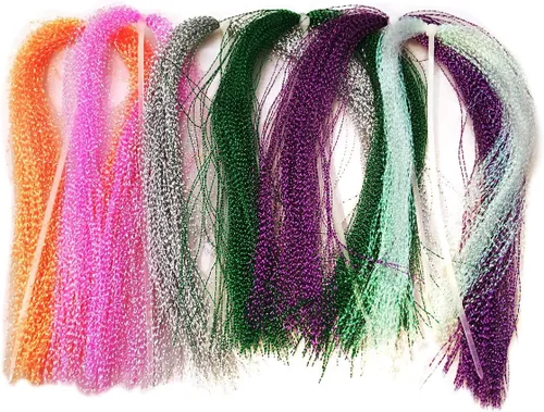Vista 9 de Creative Angler Material de atado de moscas con destello Azul