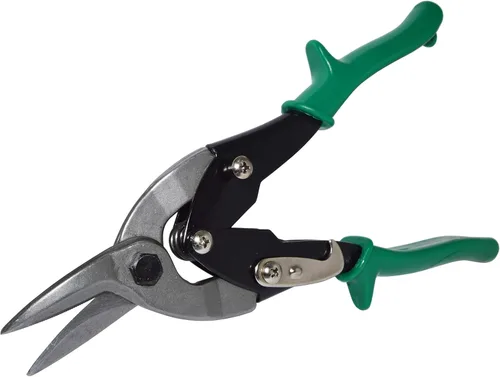 Vista 4 de Cortador de metal de aviación de corte recto y recto de alta resistencia, longitud total de 10 pulgadas con mango de agarre cómodo EX ELECTRONIX