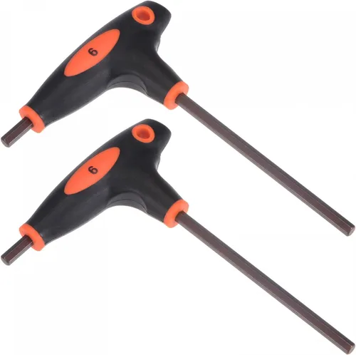 Vista 9 de uxcell Llave hexagonal de 0.079 in con mango en T de doble extremo, acero métrico S2 2 piezas