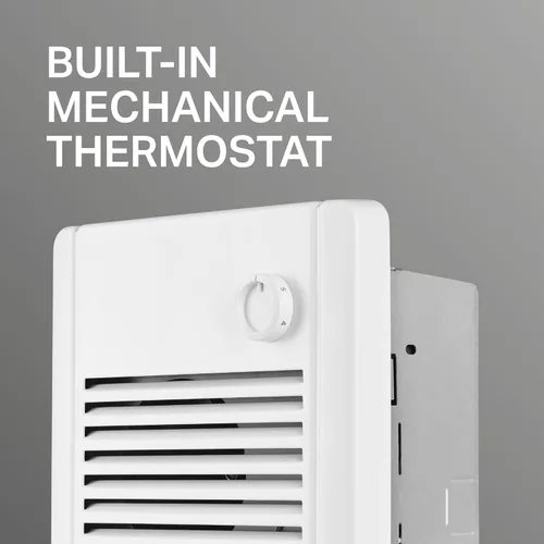 Vista 8 de Stelpro Sonoma - Calentador de ventilador de pared – 1000 W / 240 V (750 W / 208 V) – 12 3/8 pulgadas de alto x 9 1/16 pulgadas de ancho – Diseño